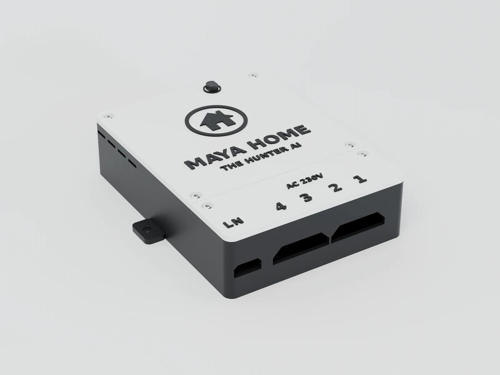 The 4 channel MAYA HOME box from the front